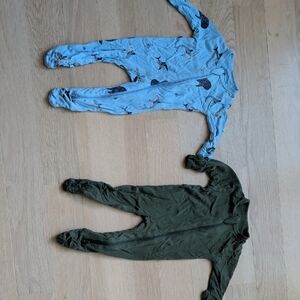 Kyte One Piece Pajama Set - Blue and Green